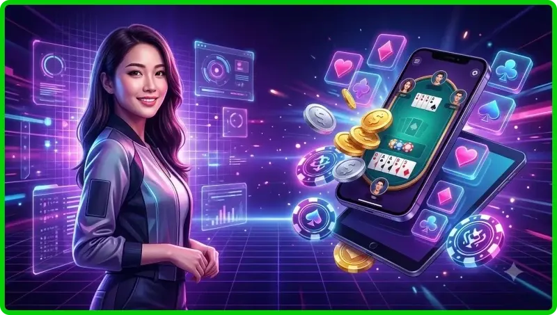 Bài liêng online là gì - Hình ảnh so sánh bài liêng truyền thống và online với điện thoại và laptop