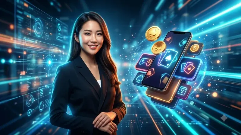 Người chơi đang trải nghiệm game bài miễn phí trên điện thoại